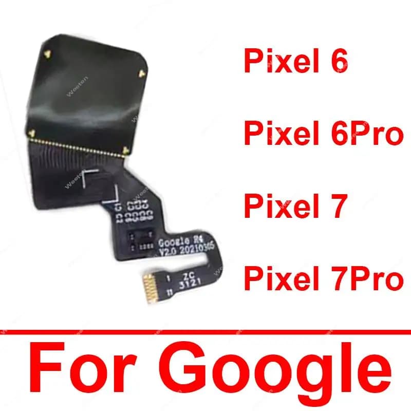 For Google Pixel 6 7 6A 7Pro Under Screen Fingerprint Sensor Flex Cable Home Key FingerPrint Sensor Flex Ribbon Repair Parts
