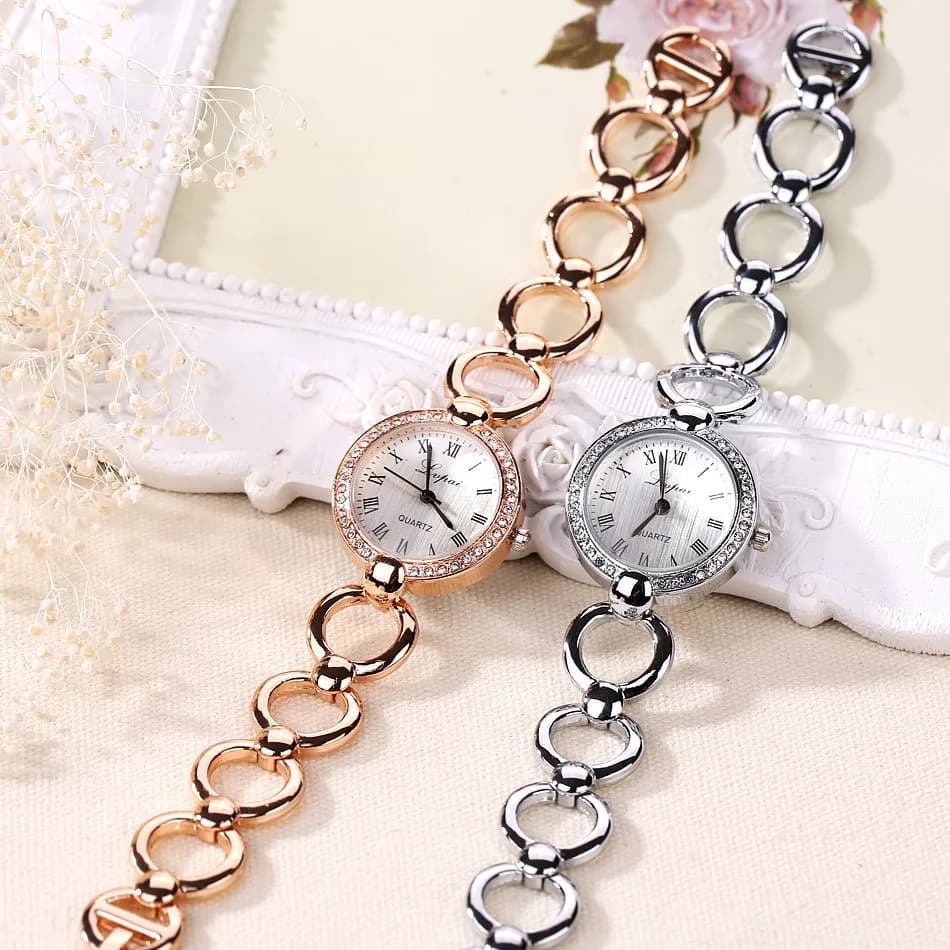 Women'S Quartz Wristwatches Casual Exquisite Small Dial Bracelet Watch Fashionable And Elegant Watch For Gift Reloj Mujer