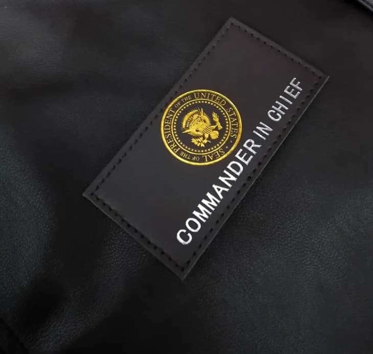 Commander in Chief of the President of the United States Velcro Back Badge and Armband A2