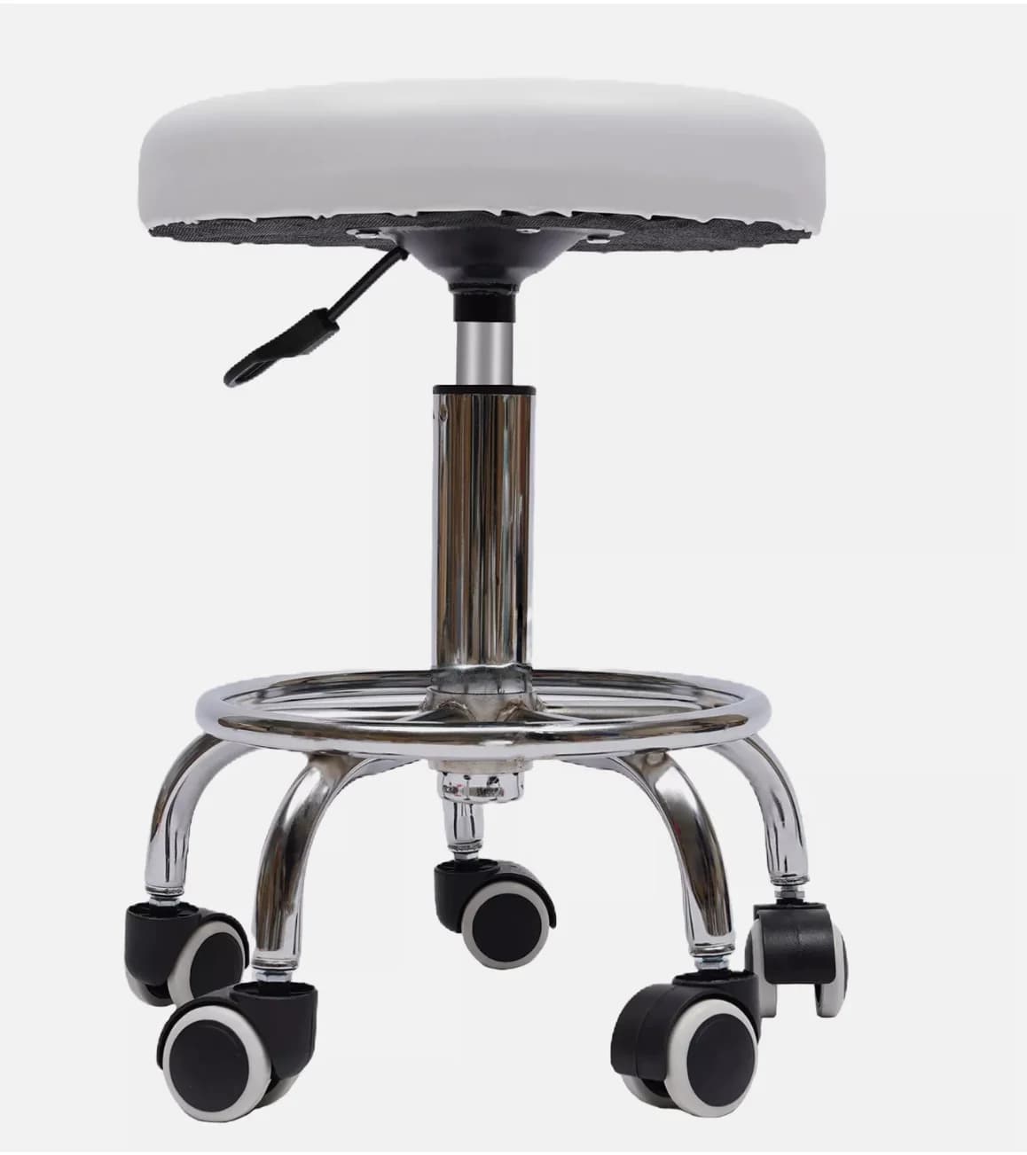 Hydraulic Rolling Stool Work Shop Seat Chair Adjustable Roll Swivel Tool Garage