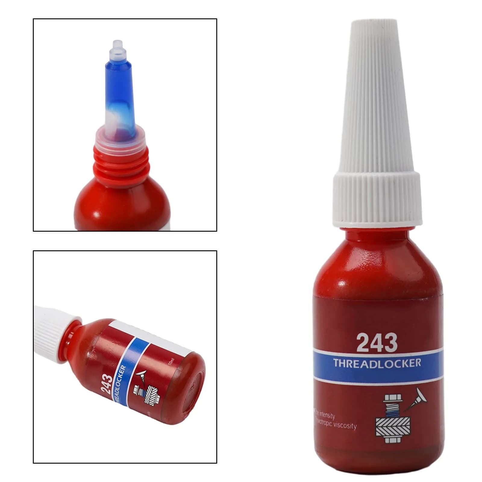 10ml Thread Lock Glue Screw Locking Agent 243 RETAINER Rusty Metals Glue For Metals Home Improvement Tools Hardware