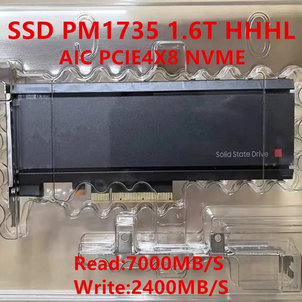 Original For Samsung PM1735 1.6T  HHHL PCIE4.0 AIC Card Enterprise Solid State SSD NEW
