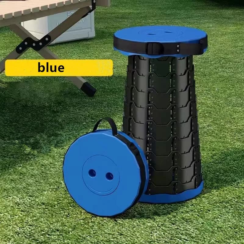 Folding Stool Outdoor Portable Chair Retractable Adjustable Bench Camping, Fishing Multi-scene Applicable