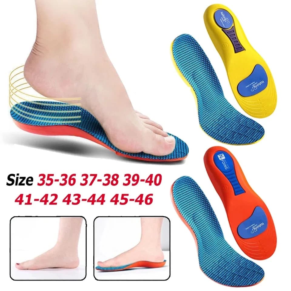1 Pair New Sports Elasticity Insoles Elasticity Shock Absorption Breathable Running Insoles