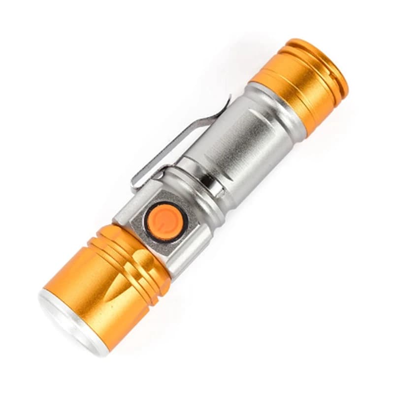 High Strong Power Led Flashlights Rechargeable USB Mini Flashlight LED Outdoor Zoomable Long Shot Flashlight Waterproof Durable