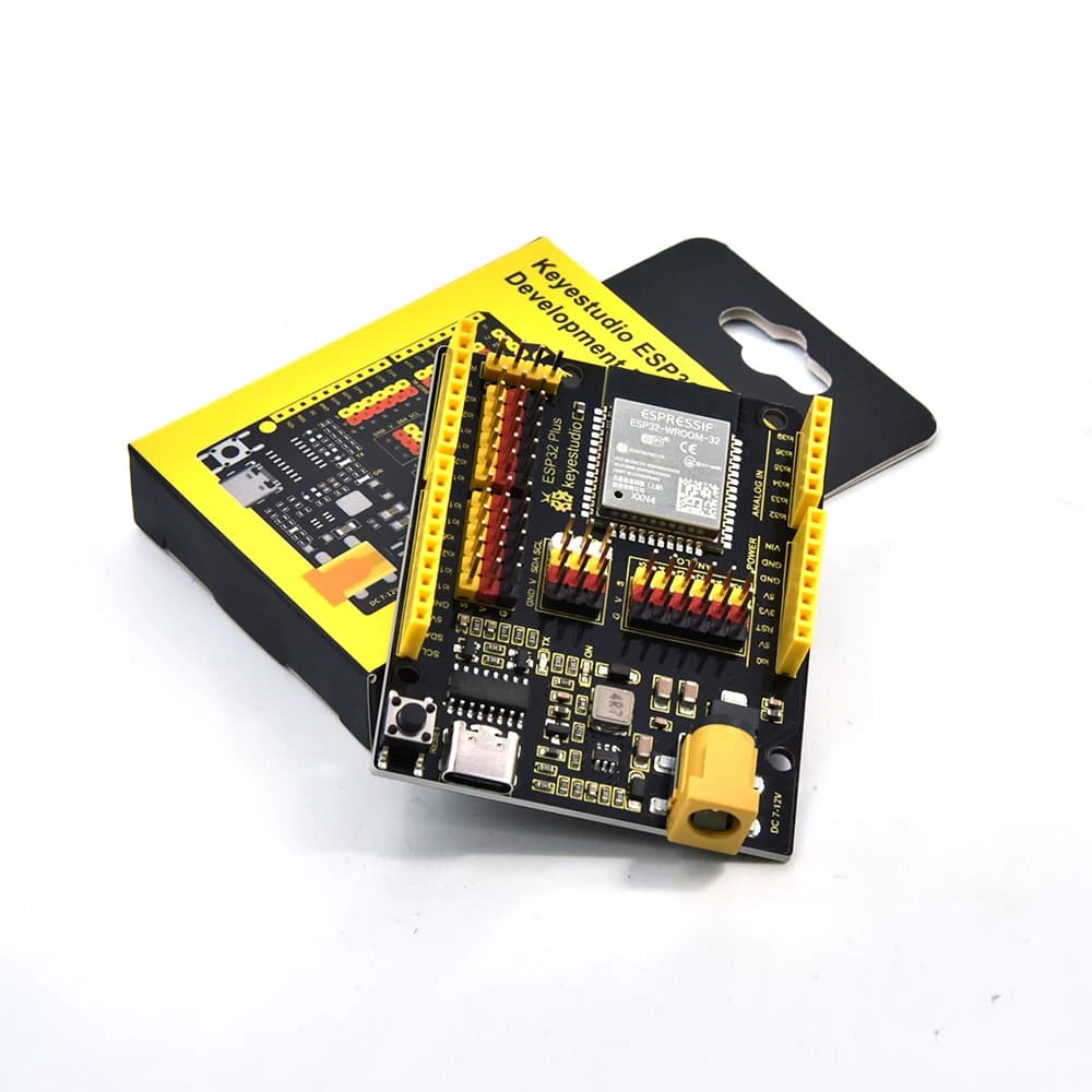 KEYESTUDIO IOT ESP32-WROOM-32 Plus Development Board +Type C USB Built-in WIFI+Bluetooth For Arduino ESP32 Projects