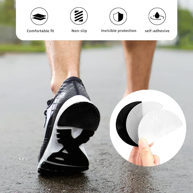 1pair Anti-Slip Self Adhesive Shoe Sticker Pads Shoes Wear-resistant Sole Protector For Sneakers Outsole Rubber Soles Stickers