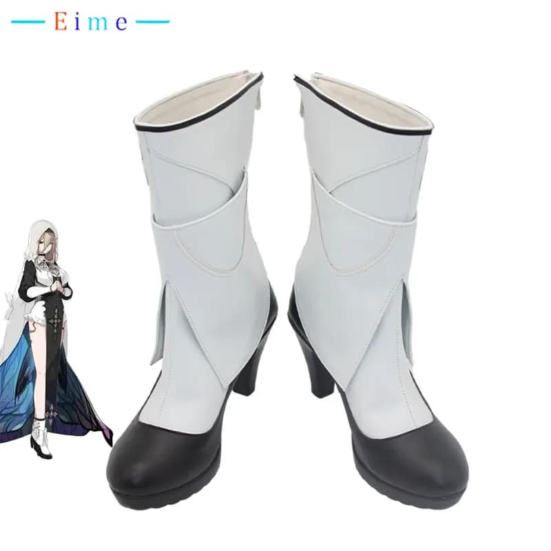 Game Honkai Impact 3 Aponia Cosplay Shoes Halloween Carnival Boots Anime PU Leather Shoes Cosplay Props Custom Made