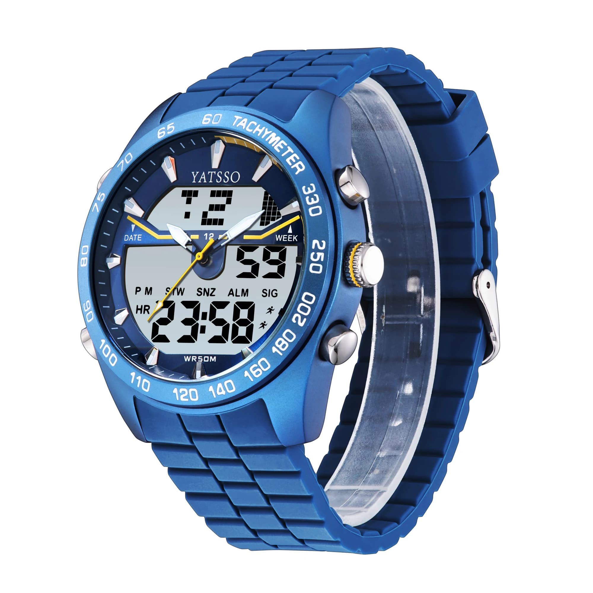 KAT-WATCH watches for men electronics sports watch luxury mens gifts rubber strap Clock reloj hombre