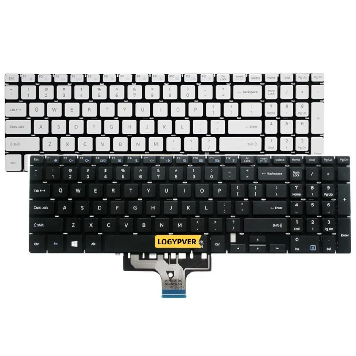 US For Samsung NP350XAA 350XAA 35X0AA 351XAA NT550XAA 550XAA 550EBA 550XBE 350XBE 560XBE NP550XTA Keyboard English Black White