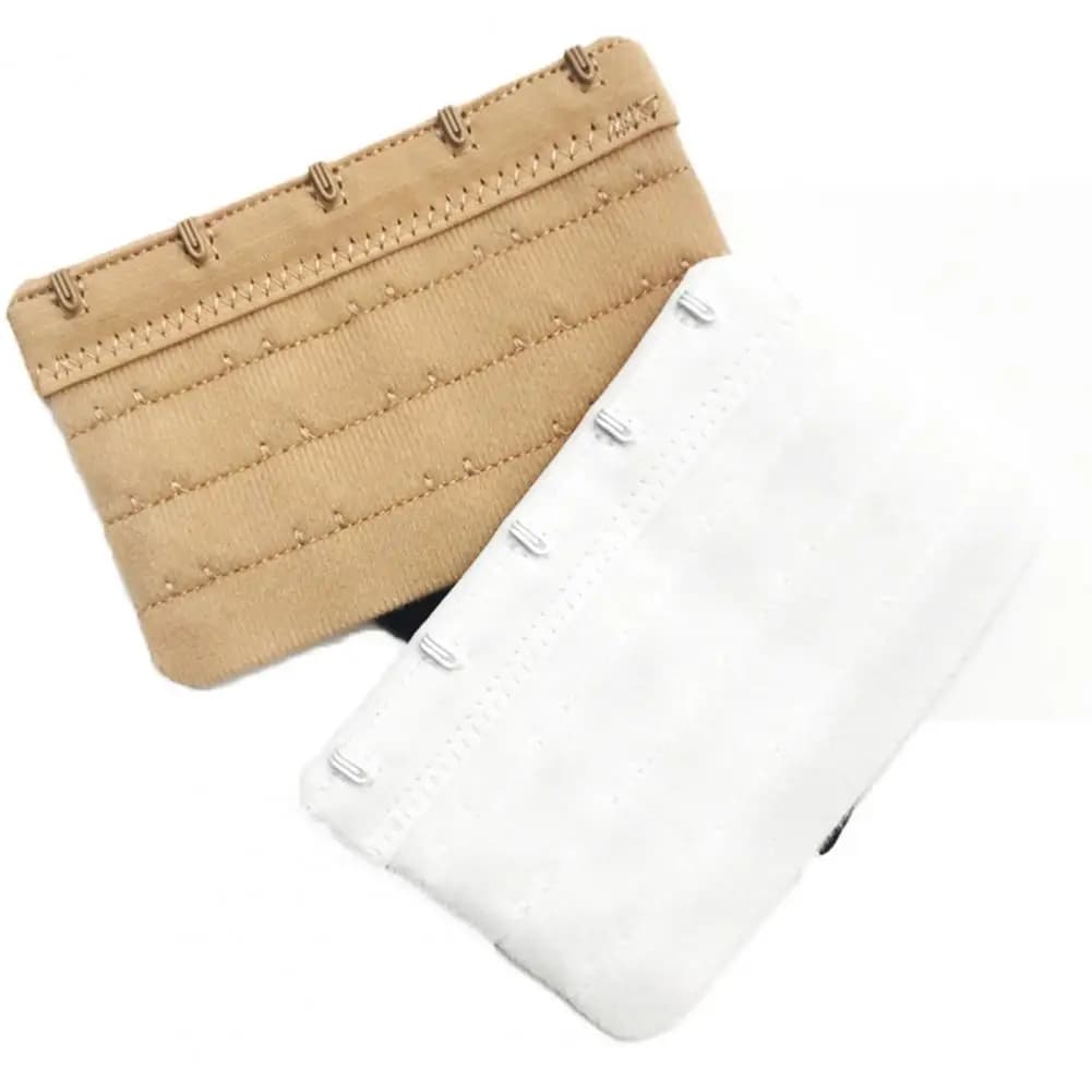 Bra Extender Flexible Bra Extenders Flexible Soft Plus Size Bra Strap Extenders Anti-rust 5 Hook Women Bra Extension for Comfort