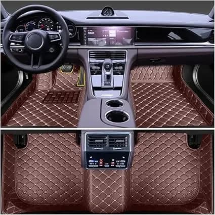Customized For KIA Seltos personalized luxury leather all-weather waterproof anti slip car floor mats