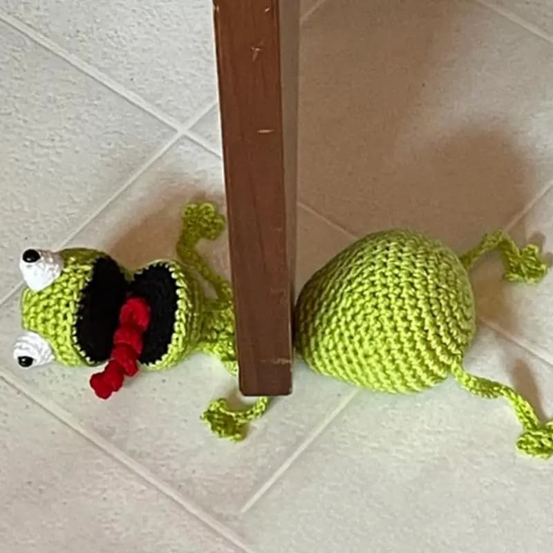 Animal Door Stopper Door Stoppers Cute Crochet Door Wedge Household Door Hardware Handmade Door Gear Windproof Floor Decorative