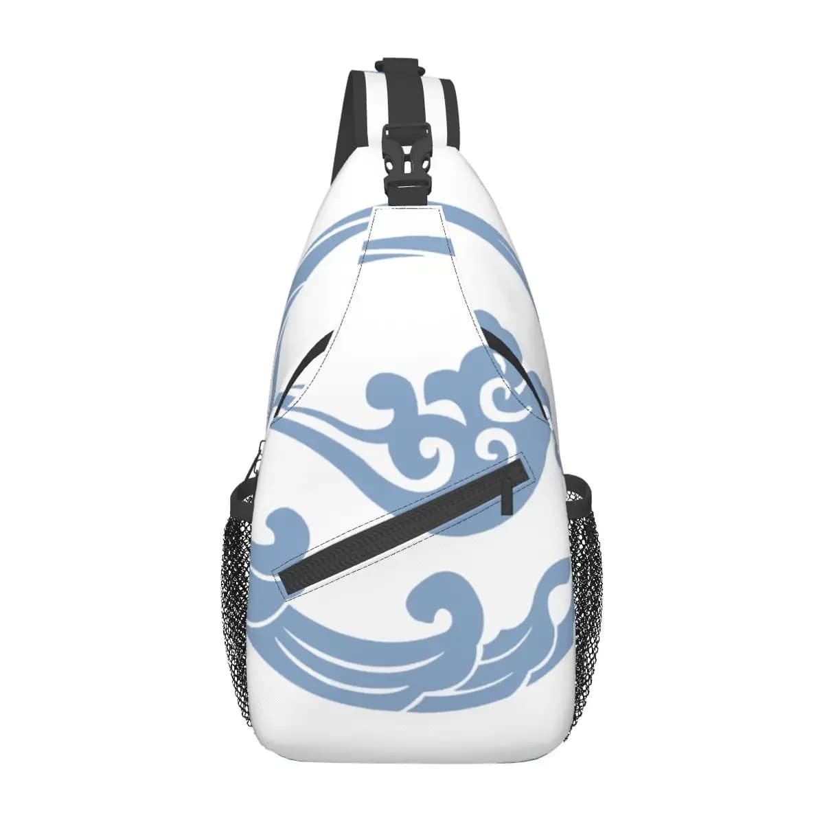 The Untamed Gusu Lan Sect Crossbody Sling Bag Small Chest Bag Shoulder Backpack Daypack for Hiking Travel Biking Satchel