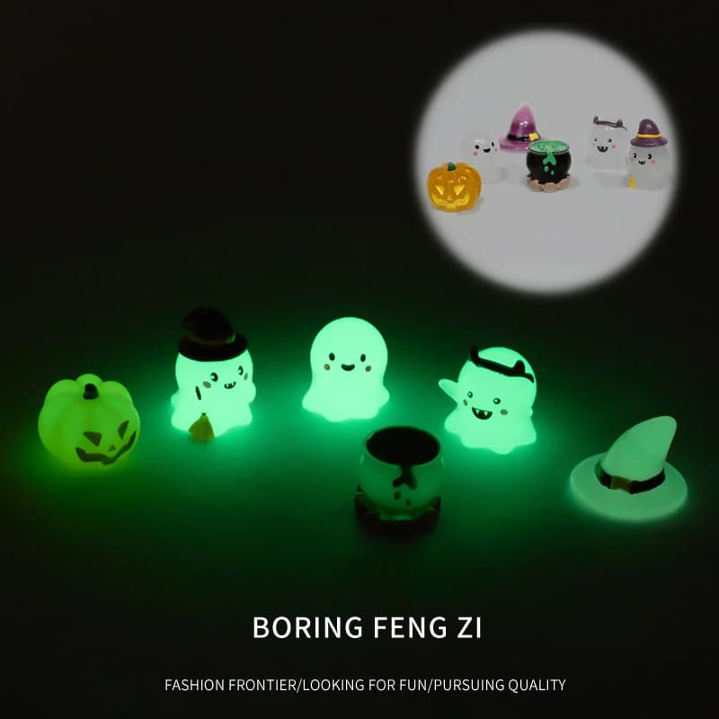 Hallowmas Pumpkin Ghost Table Toy Ornaments  Noctilucence Small Gift Office Table Cure Scene Layout Decoration Hallowmas Toy