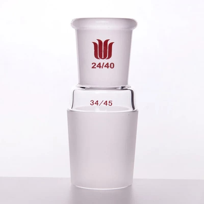 SYNTHWARE Borosilicate Glass Joint,Female 24/40,Male 34/45,Glass reducing Adapter,A type connector,A202434