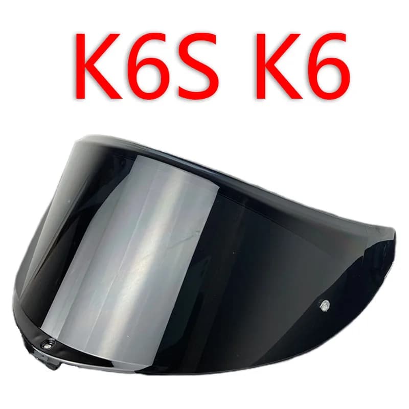 K6S Viseiras Capacete Helmet Face Shield Visor Windshield for AGV K6 High Toughness Strength Sunshield Electroplating Process