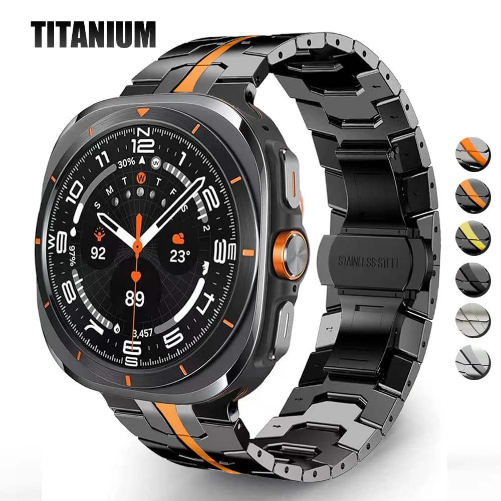 Titanium Band for Samsung Galaxy Watch Ultra 2025 Men Bracelet Luxury Metal Strap for samsung 7 ultra GALAXY ULTRA 47MM Correa