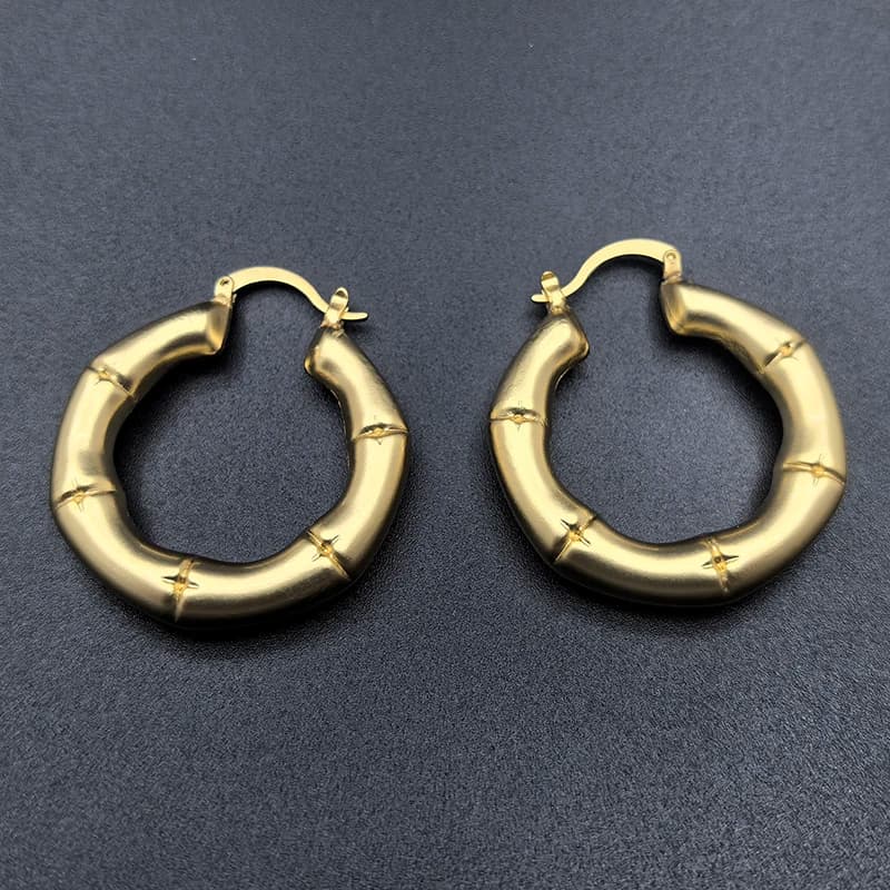 Dubai Circle Hoop Earrings Statement Women's Gold Plated Copper Metal Jewellery Bridal Party Fashion Jewelry