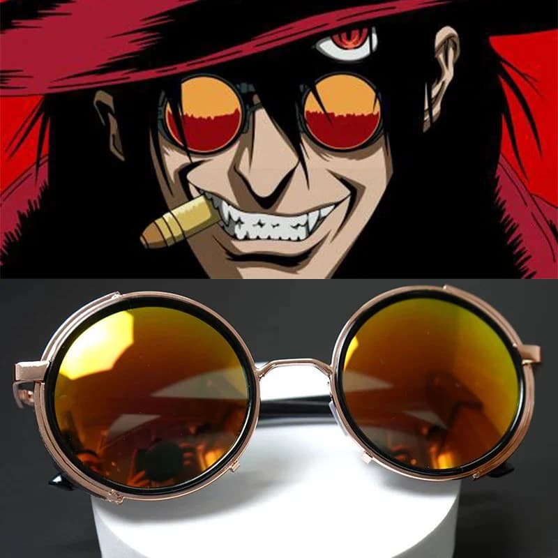 Alucard Vampire Hunter Tailored Cosplay Glasses Props Halloween Carnival Accessories