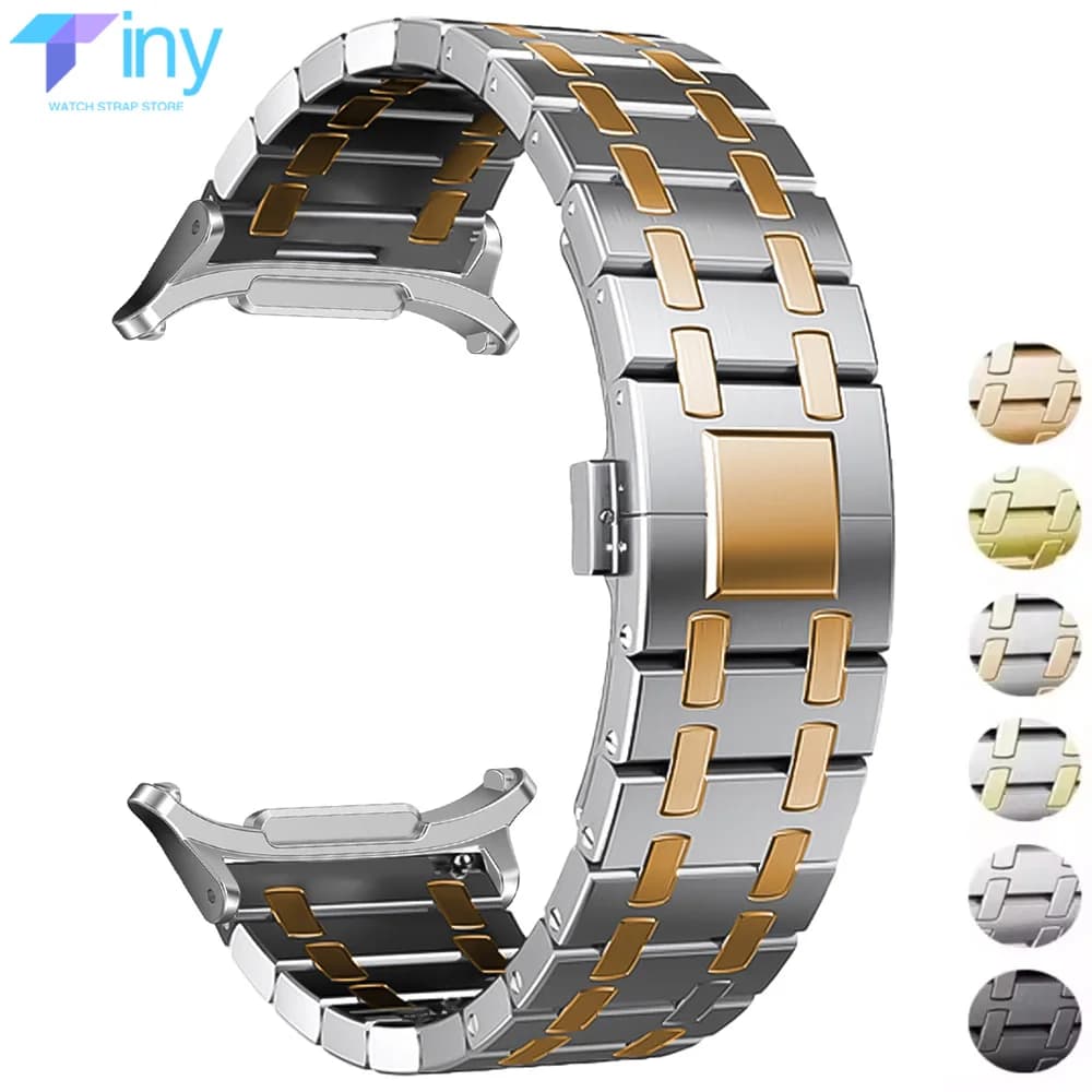 No Gaps Metal Band for Samsung Galaxy Watch 7 Ultra 47mm Luxury Smartwatch Stainless Steel Strap for Galaxy Watch Ultra Bracelet