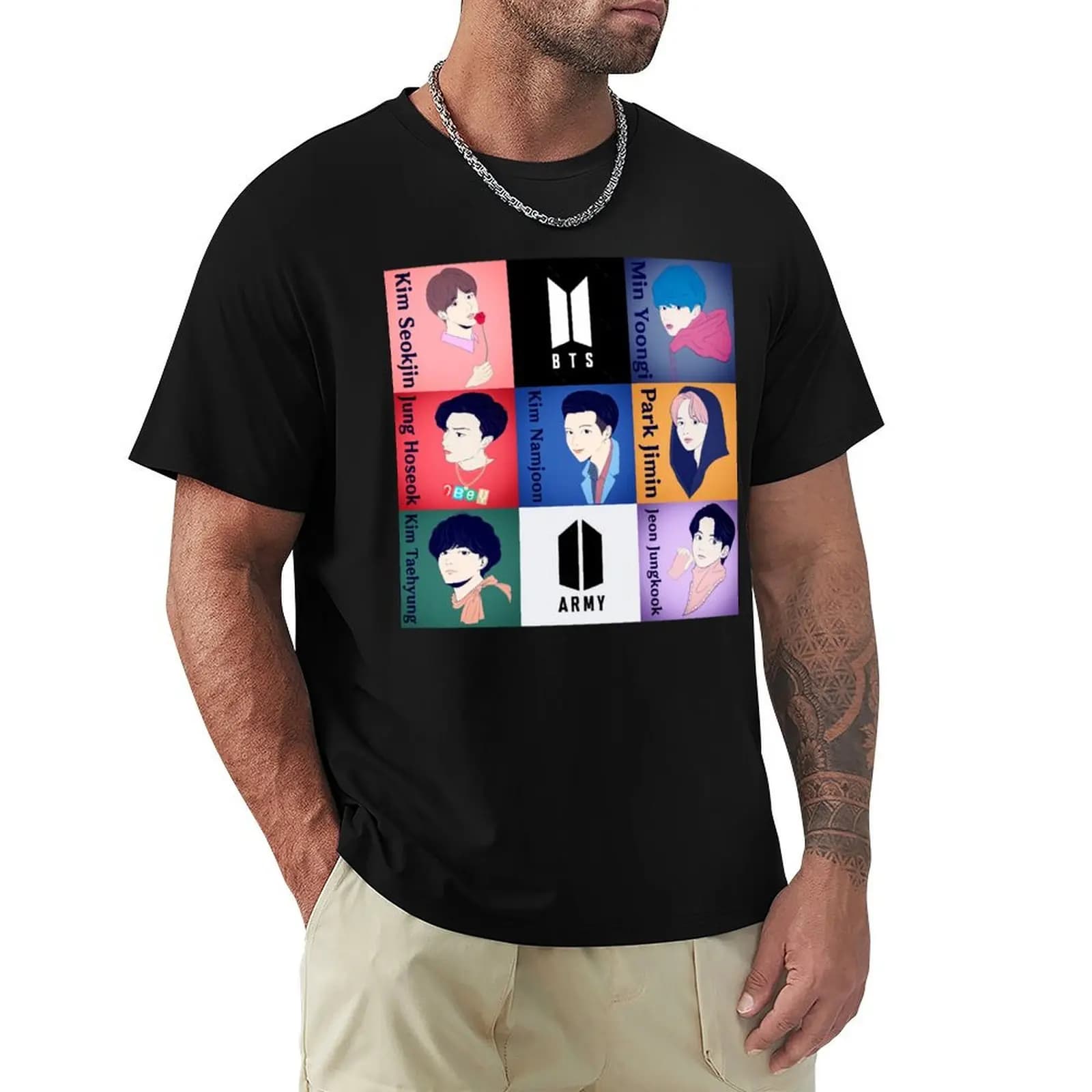 KPop Music T-shirt sports fans hippie clothes graphics quick-drying sweat shirts, men