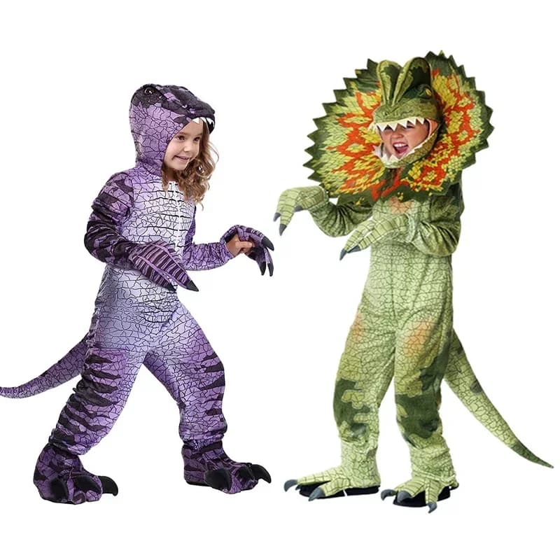Kids Triceratops Dinosaur Costumes Play Girls Boys Halloween Cosplay Children Dino Pretend Game Party Role Dress Up New Gifts