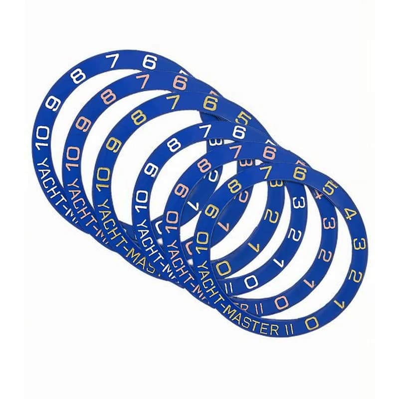 Watch accessories ceramic scale bevel ring mouth is suitable for YM2 outer ring mouth digital baffle 38-30.5