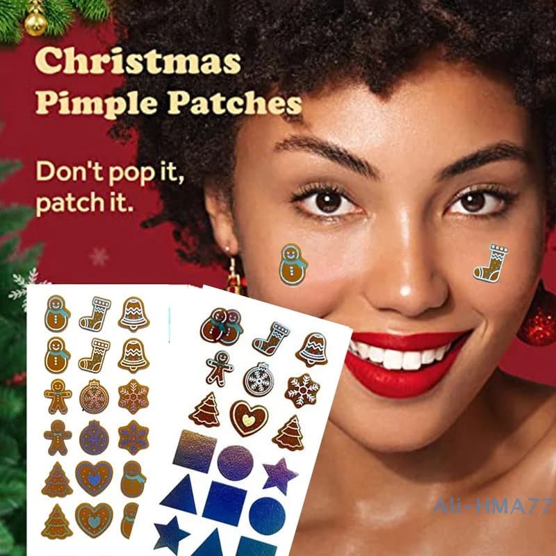 18/36 Stickers Christmas Pimple Patch Acne Invisible Acne Removal Skin Care Stickers Concealer Face Spot Beauty Makeup Tools