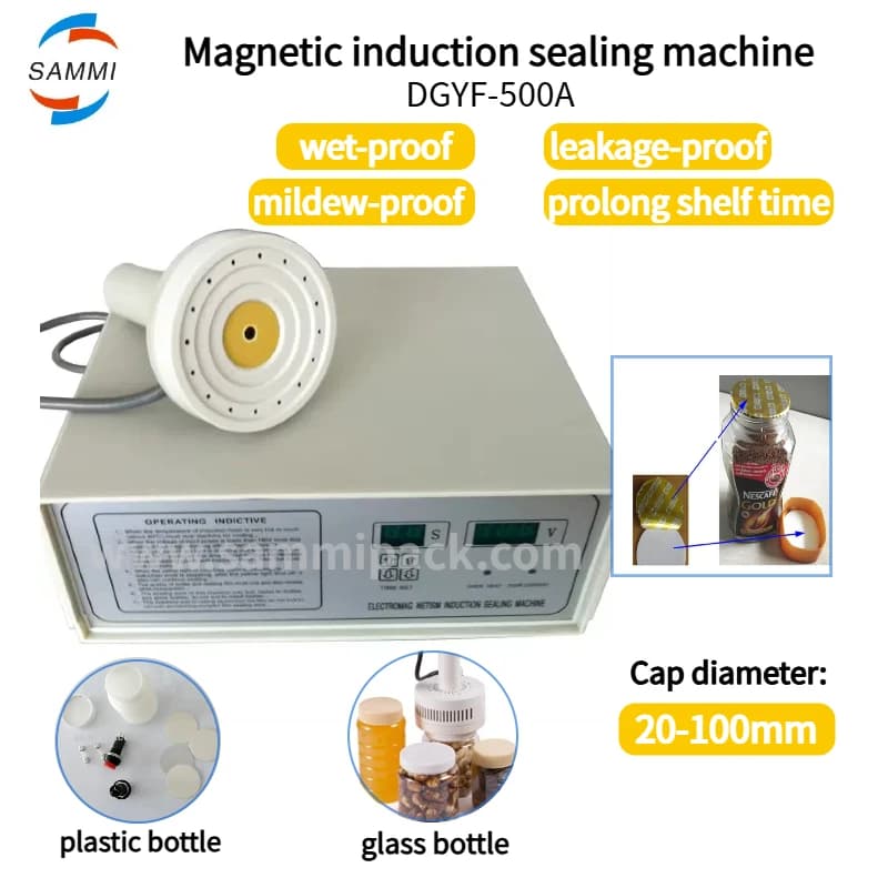 SAMMI DGYF-500A Handheld Aluminium Foil Induction Sealing Machine Plastic Glass Bottle Cap Liners Induction Sealer 220V