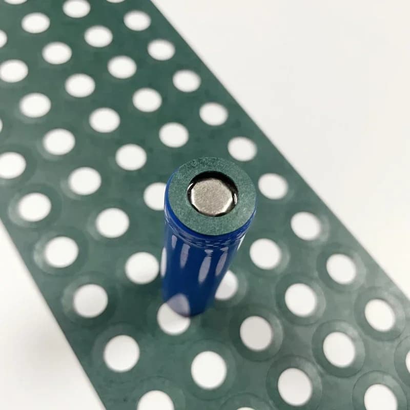 100PCS 18650/21700 Li-Ion Barley Paper Battery Insulation Gasket Battery Pack Hollow Insulation Electrode Insulation Pads