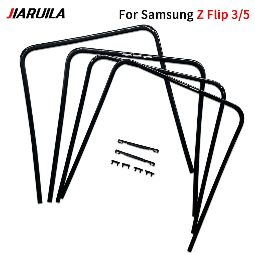 Middle Frame Stand Housing Bezel Replacement For Samsung Z Flip 3 4 5 Middle Frame + Buckle Solt Connect
