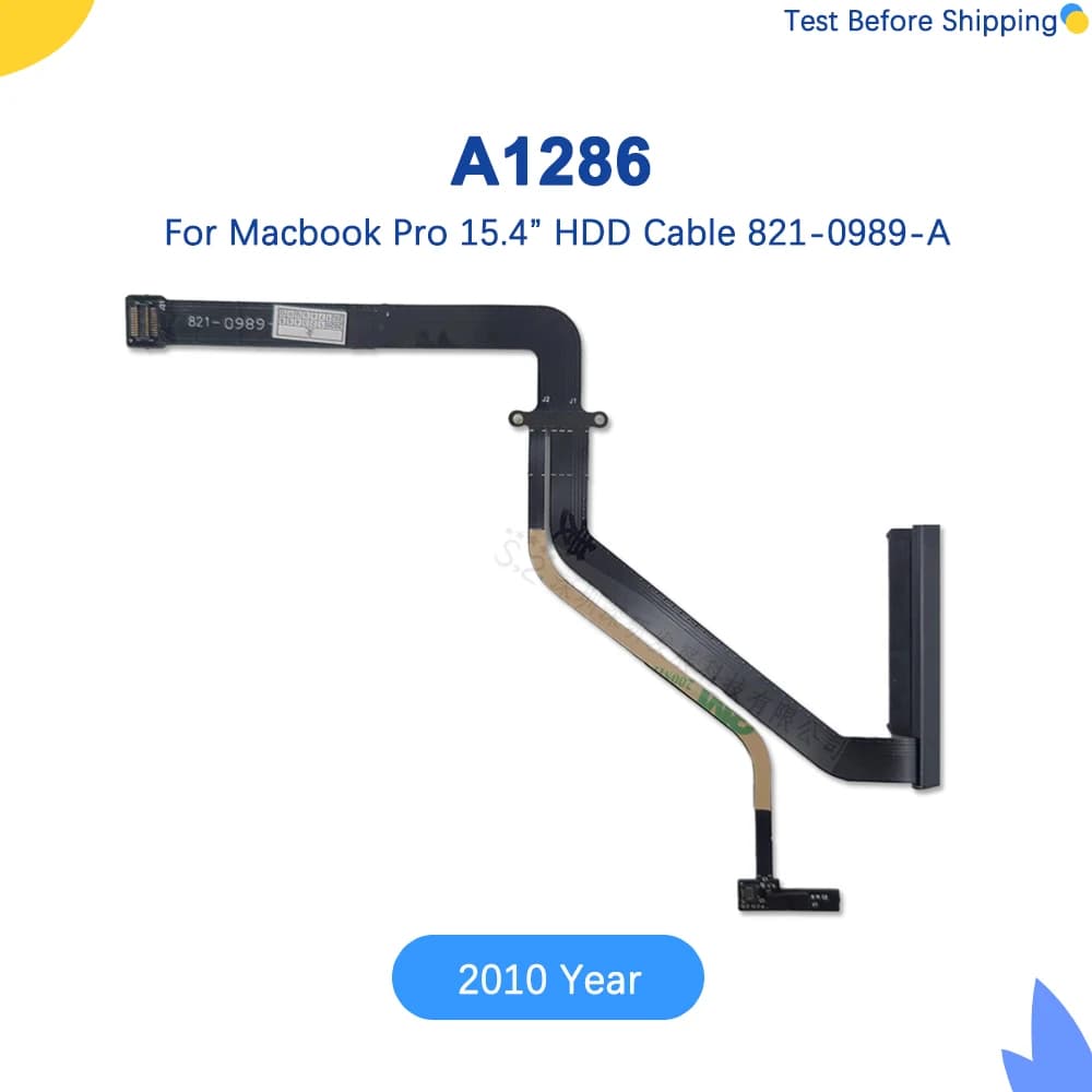 New Laprop A1286 Hdd Hard Drive Flex Cable 821-0989-A  For Macbook Pro15.4" A1286 SSD Cable 2010 Year