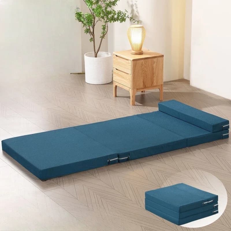 Folding Mattresses Portable Single Soft Lazy Memory Foam Tatami Yoga Mat for Sleeping on The Floor Office Workers Lunch Break