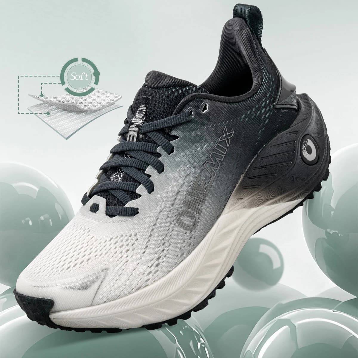 ONEMIX Casual Running Shoes Breathable Summer Jogging Shoes Men Lightweight Women Gym Shoes Outdoor Male Cushion Sports Shoes