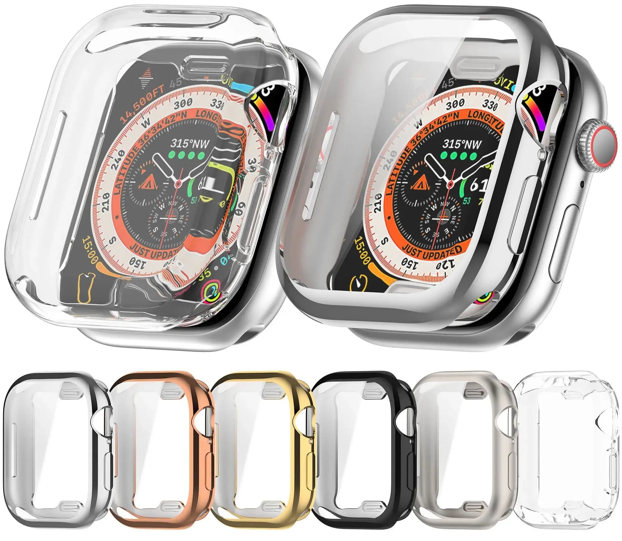 Full Protective Case Cover For Apple watch 10 46mm 42mm SmartWatch Screen Protector for Apple 10 42mm Accessories Frame Case TPU