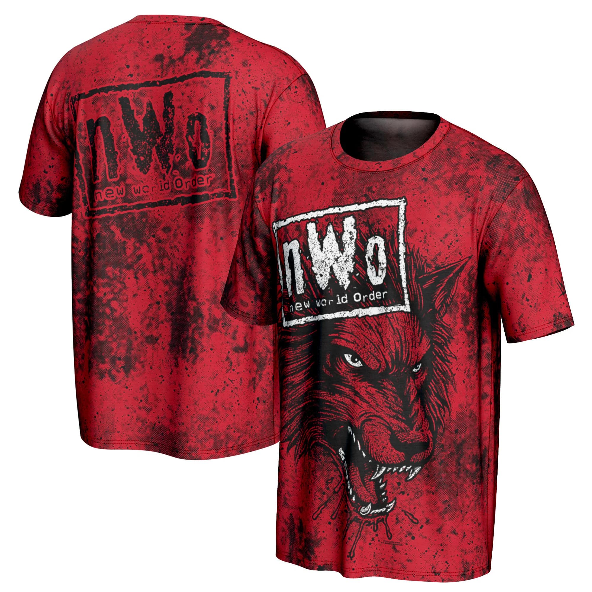 New Hot Selling Summer Fighting Men's ProSphere Red NWo Wolfpac T-Shirt Competition Sports 3D Printing Fashion Trend