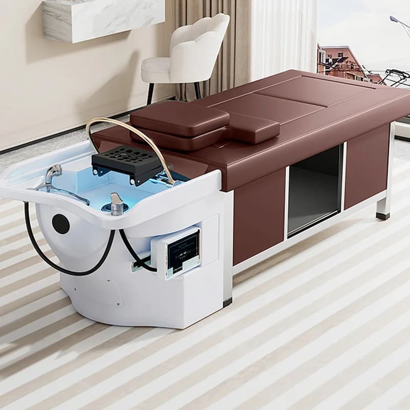 Stylist Hairdressing Head Spa Chairs Water Therapy Chair Washbasin Bed Salon Shampoo Washing Equipment Nail Spa Chaise Coiffure