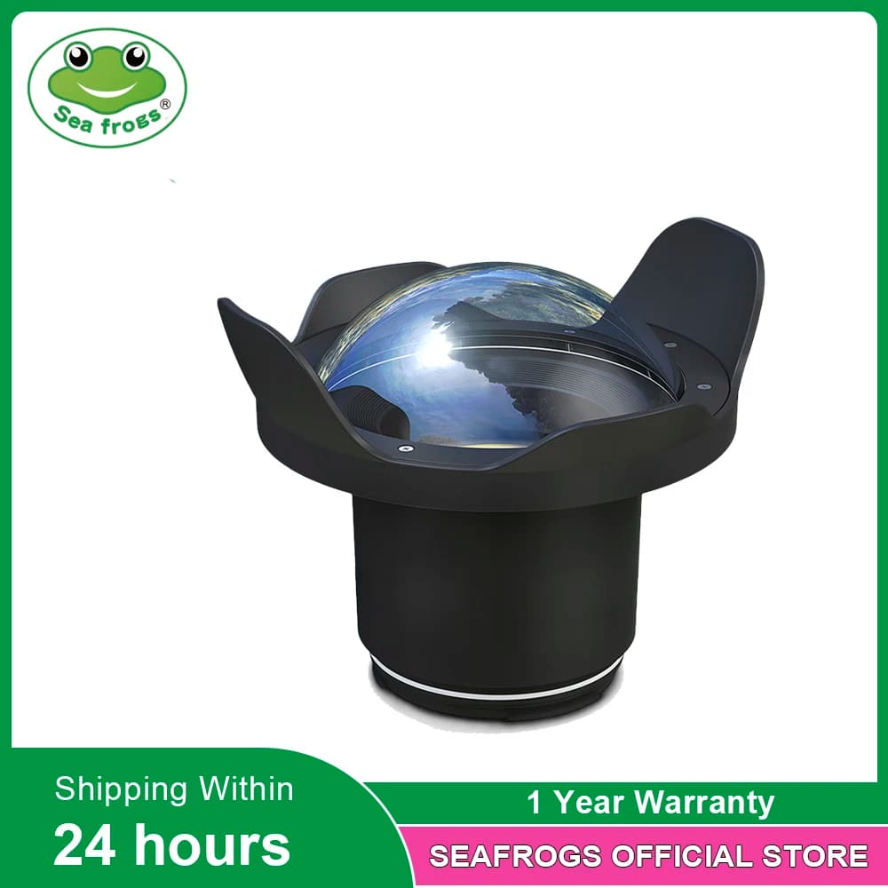 Seafrogs 6 inch Dry Dome Port for Meikon SeaFrogs DSLR Housings V.2 40M 130FT Underwater Camera Fisheye for Canon Nikon Case