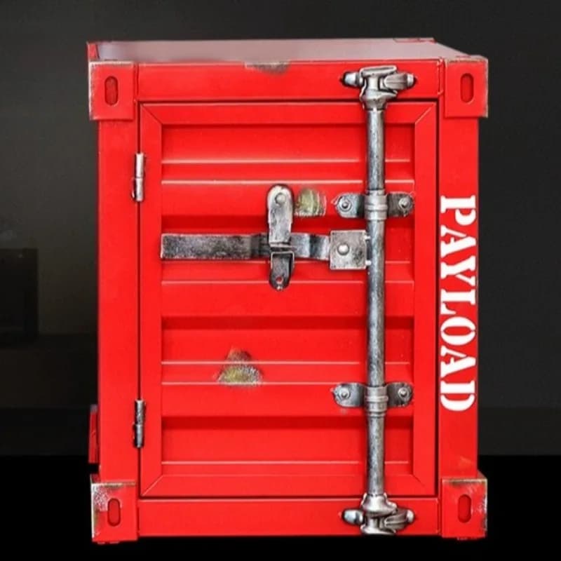 Design Nightstands Portable Luxury Industrial Style Container Cabinet Iron Art Aesthetic Living Room Creative Ornaments