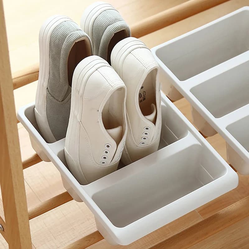 Simple Modern Nordic Style Vertical Economy Slippers Rack Space Organizer Plastic Shoe Cabinet Home Hotel Shoes Holder Storage