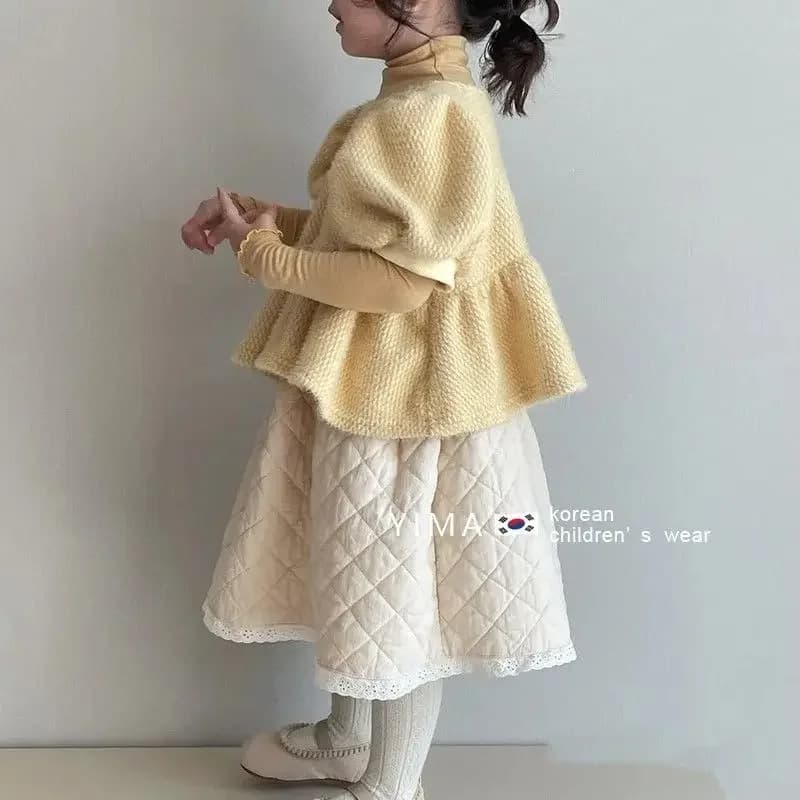 Children Clothing 2025 Autumn Winter Korean Style Girls Cause Sweet Fashion Set Shirt Coat Three Pieces Clothes Set