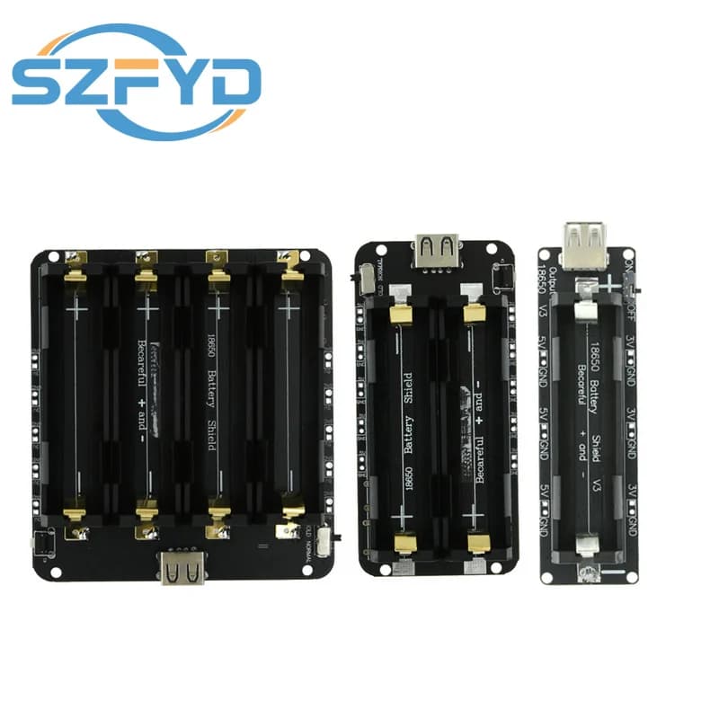 ESP32 ESP32S ESP32-S3 For Wemos For Raspberry Pi 18650 Battery Charge Shield Board V3 Micro USB Port Type-A USB 0.5A