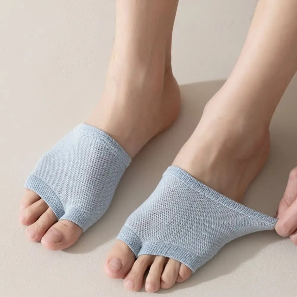 Fashion Elastic Forefoot Socks Invisible Soft Half Feet Socks Boat Socks Splitting Toes Toe Socks Summer