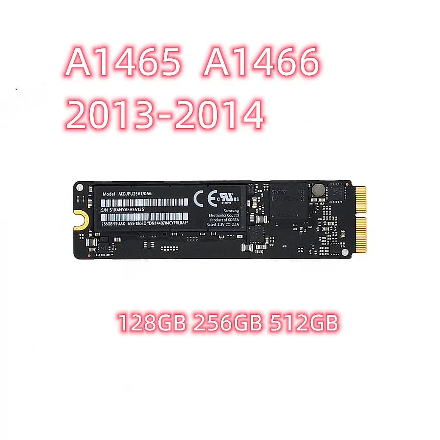 Original SSD Solid State Drive 512GB 128GB 256GB For Macbook Air 11" 13" A1465 A1466  2013 2014 year ﻿