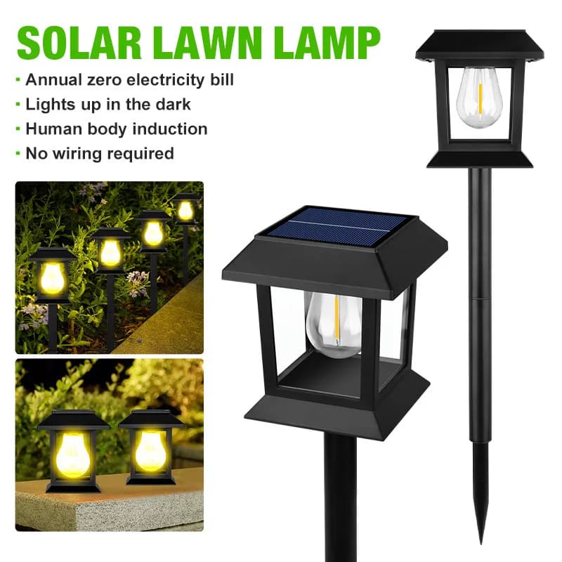 LED Solar Pathway Lights Lawn Lamp Outdoor Solar Lamp Decoration for Garden/Yard/Landscape/Patio/Driveway/Walkway Lighting