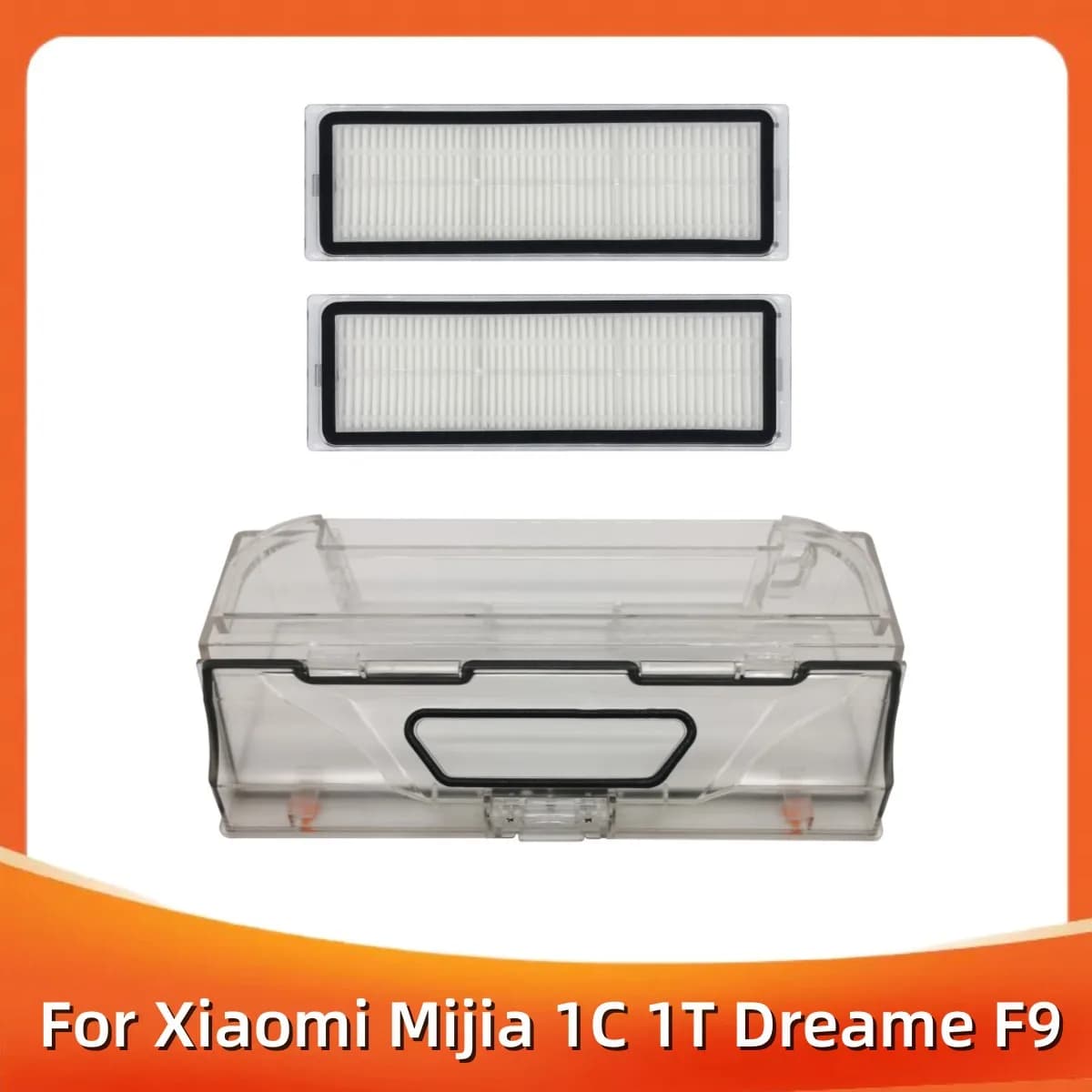 Dust Bin Box And Hepa Filter Replacement For Xiaomi Mijia 1C 1T Dreame F9 Robot Vacuum Cleaner Spare Parts