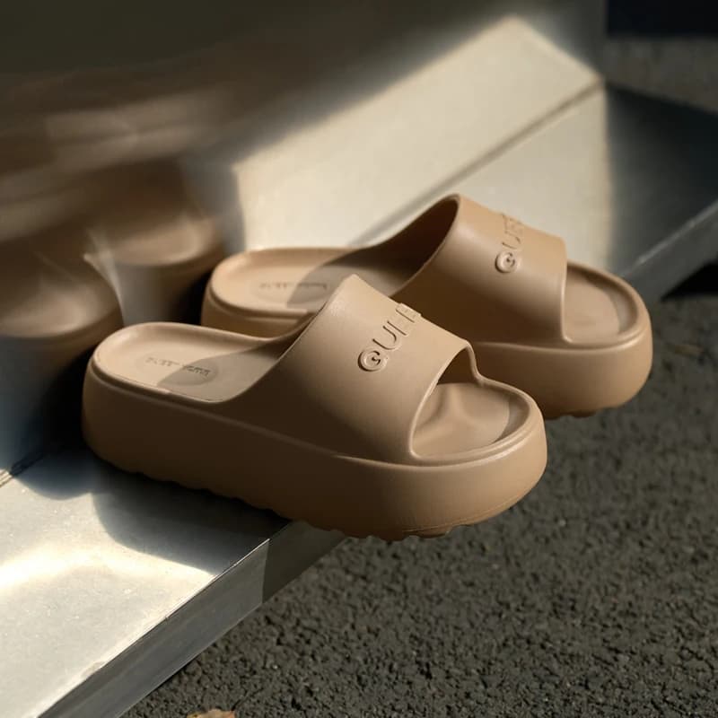 Stylish Women Slippers 6cm Thick Sole Pressure Distribution Soft Bouncy Comfort Beach Sandals Anti Slip Lightweight Shoes