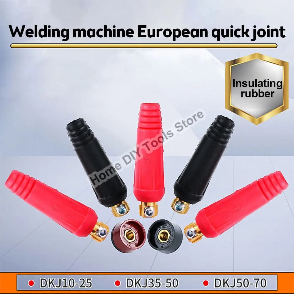 TIG Welding Cable Panel Connector Plug DKJ35-50 DKJ50-70 Quick Fitting 315Amp Welding Lead