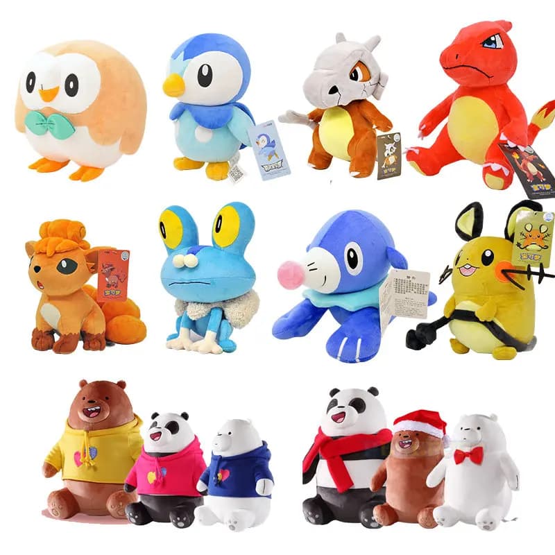 Original Peluche Pokemon and New Arrival Stuffed Bear Toys Pikachu Bulbasaur Anime Stuffed Animal Toy Peluche Gift for Kid